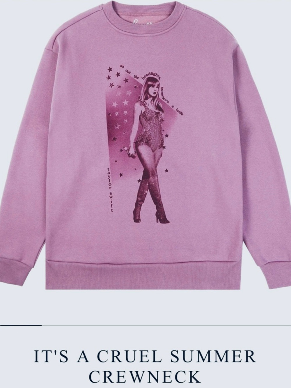 RARE Taylor Swift Lover “It’s a Cruel Summer” Crewneck Sweatshirt Size XS